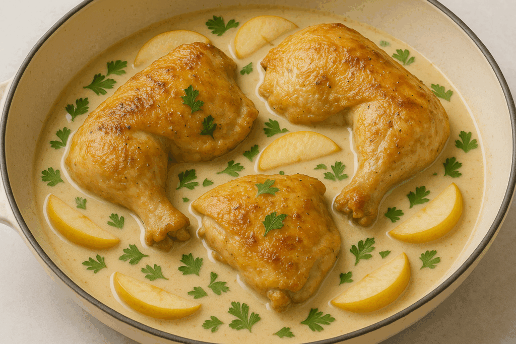 Chicken Normandy Mockup