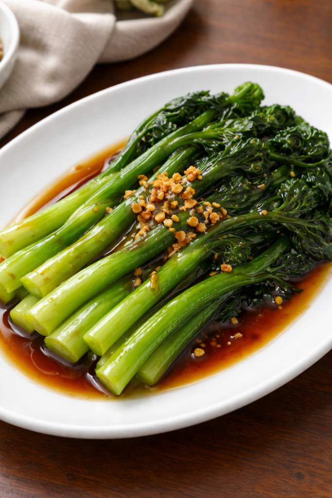 Gai Lan on a plate